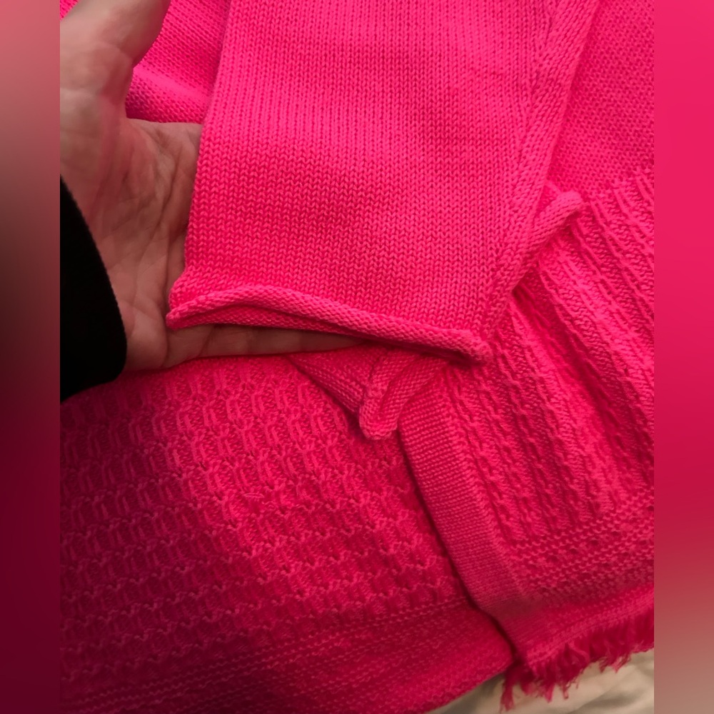 Lilly Pulitzer Noble Vibrant Pink Cardigan, Size XL- Flawed-See Pictures - Picture 10 of 16